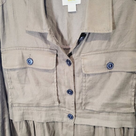 Maeve Anthropologie Flounced Utility Women's Jacket - Picture 5 of 7